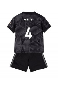 Arsenal Benjamin White #4 Babyklær Borte Fotballdrakt til barn 2022-23 Korte ermer (+ Korte bukser)